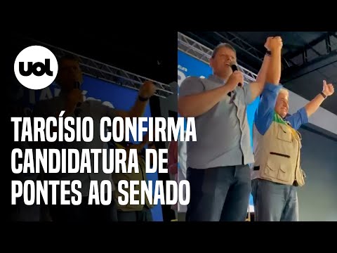 Tarcísio confirma Marcos Pontes como candidato de Bolsonaro ao Senado em SP