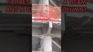 HOW DOES A MOMENT CONNECTION TRANSFER FORCES BETWEEN A BEAM AND A CIRCULAR COLUMN?