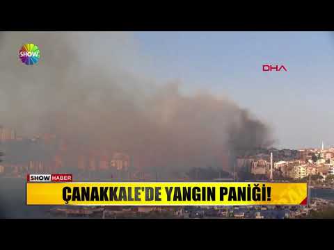 Çanakkale'de yangın paniği!