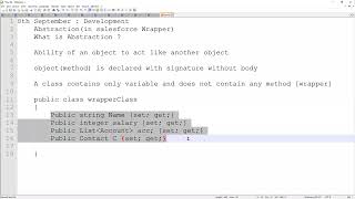 Salesforce Apex 25 | Wrapper Class | Abstraction | Structure | JSON | @ +919662460161