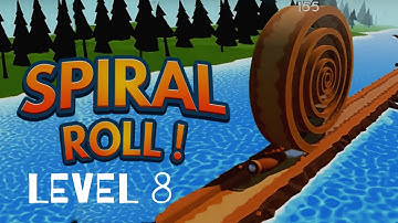 SPIRAL ROLL - LEVEL 8 Gameplay Walkthrough