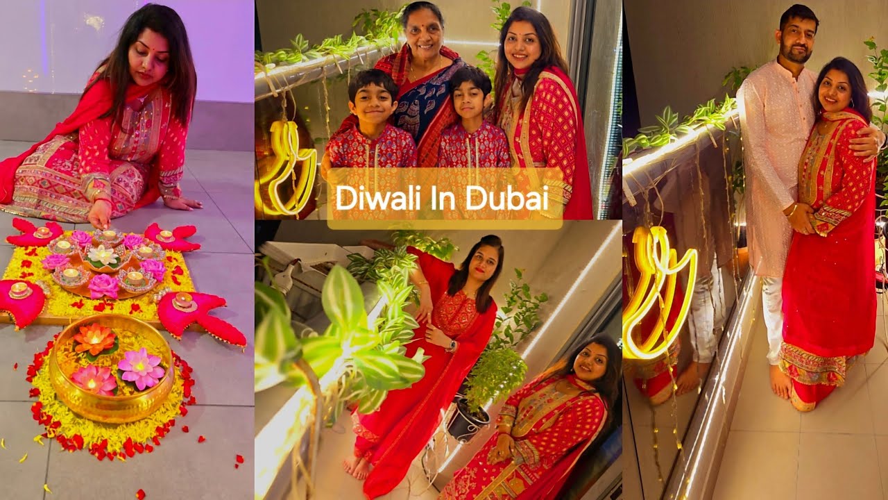 Diwali Celebration In Dubai 2025 || Itne Crackers Kabhi Nehi Dekha Tha || Home Decorations 🏡 