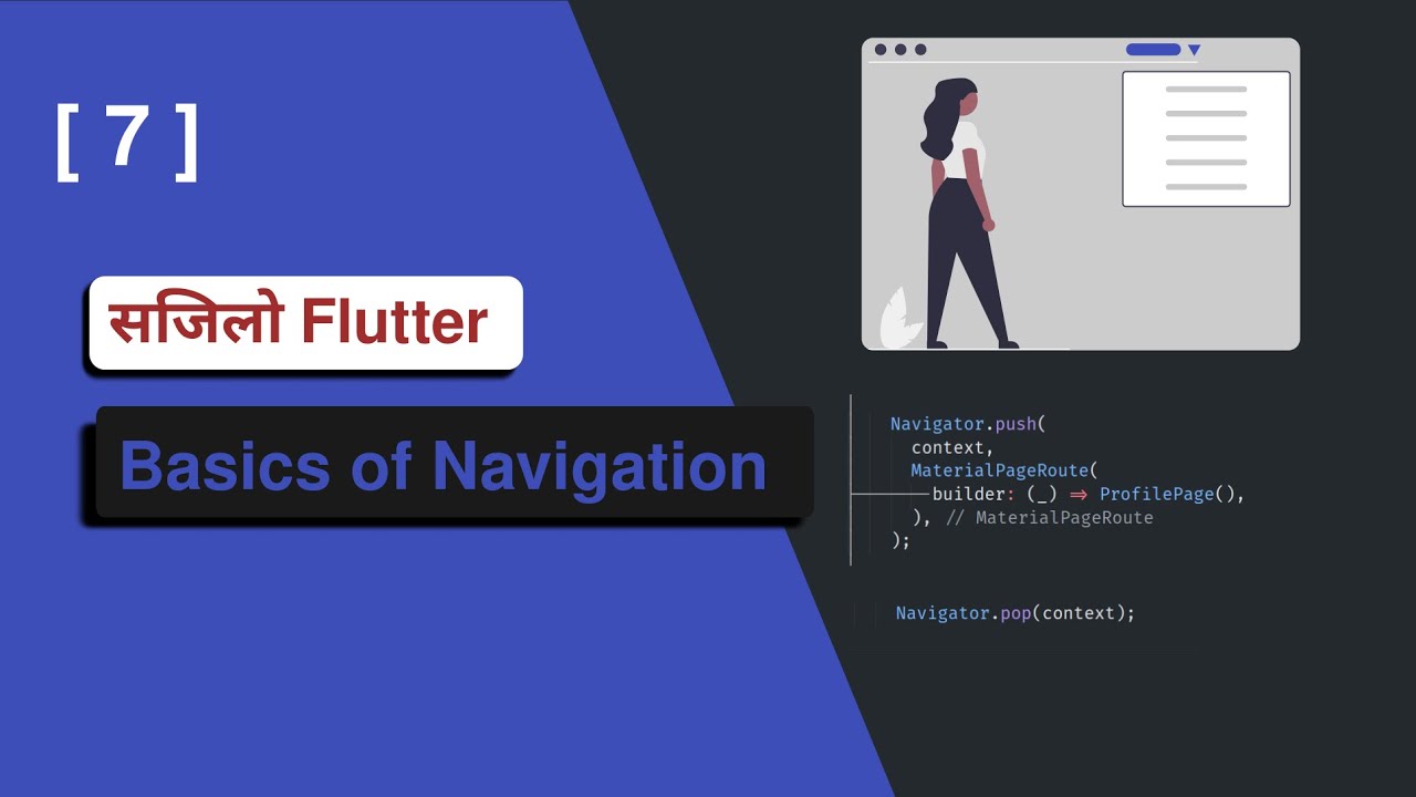 [ 7 ] Basics of Navigation in Flutter - Easy Flutter Tutorial in Nepali ...