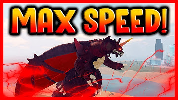 How Fast Is MAX DESTOROYAH? - Roblox Kaiju Universe