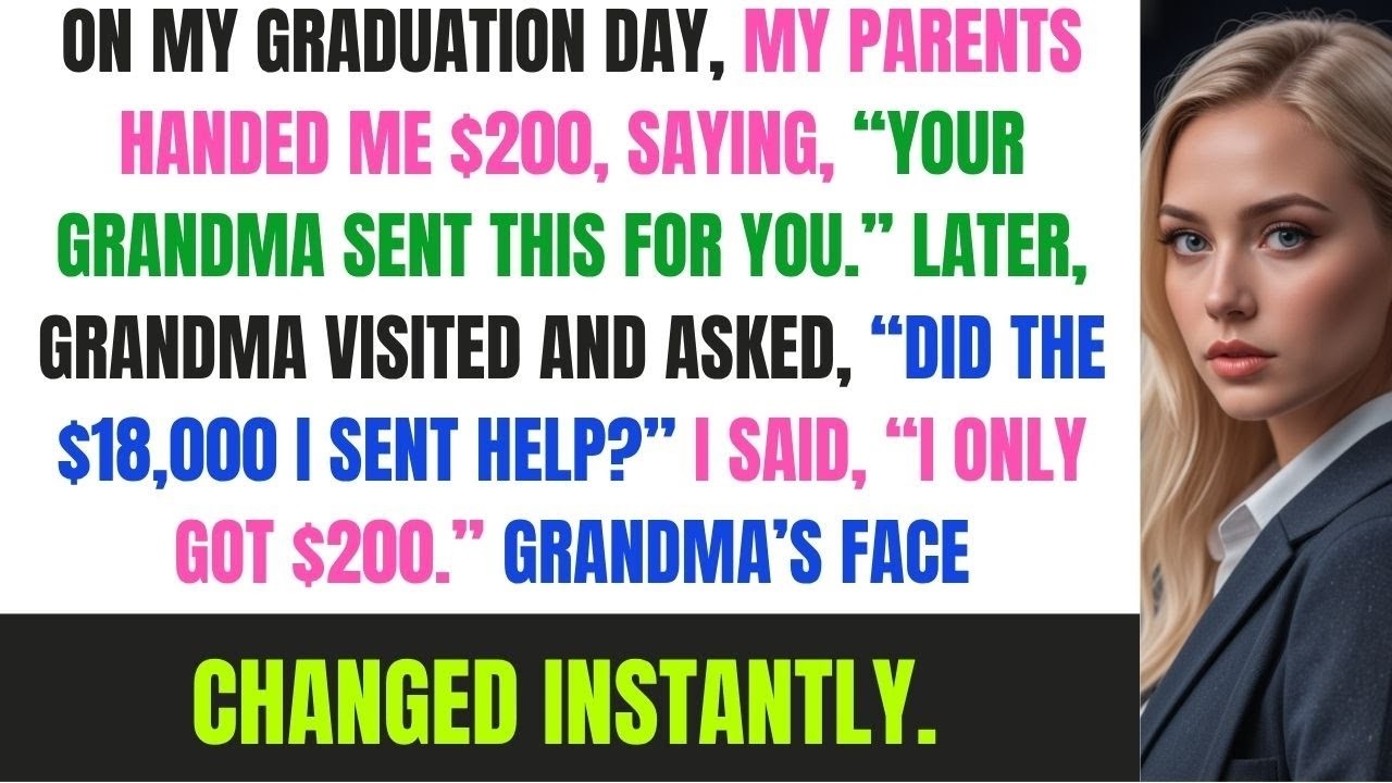 My Parents Said Grandma Sent Me $200 For My Graduation — But She Asked About The $18,000 Later...