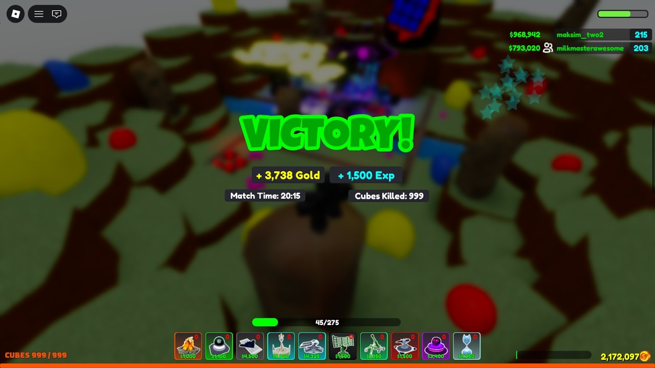 Nightmare Cubopocalypse Duo Easter Island 3* map (Strategy) | Cube Defense