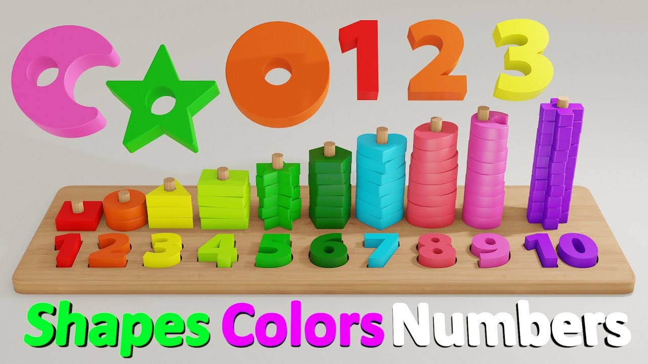 Shapes & Numbers & Colors | Matching Learning Puzzle | CzyWieszJak ...