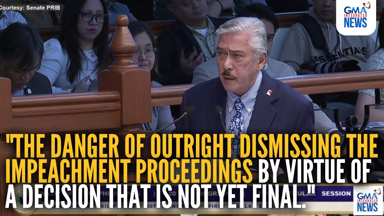 Sotto moves to table the motion to dismiss impeachment complaint vs VP Duterte | GMA Integrated News