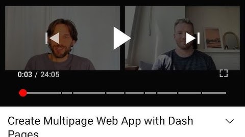 Create Multipage Web App with Dash Pages
