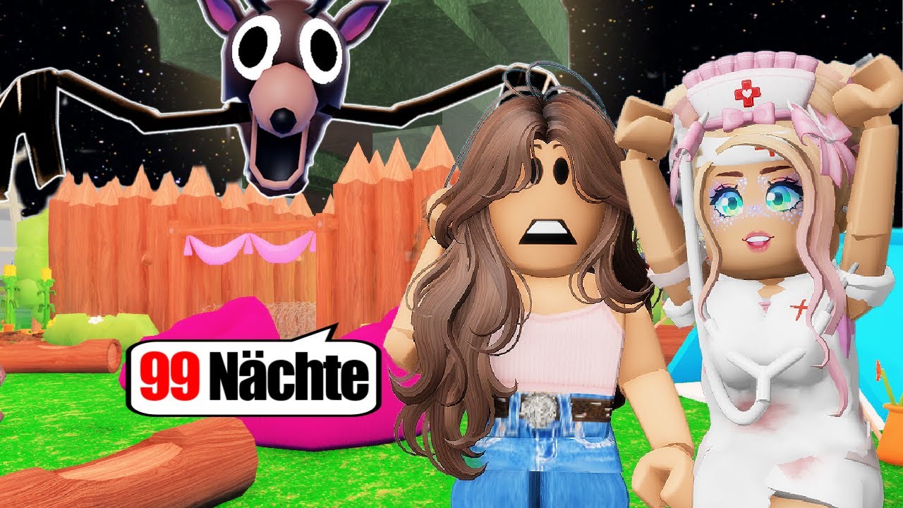 9️⃣9️⃣ NÄCHTE im WALD 🌳 aber Isy baut ein KRANKENHAUS 🏥 dass ich nicht sterbe 💀 Roblox