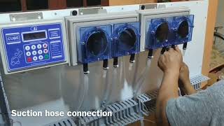 CUBE Laundry dosing system installation