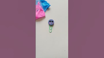 #diy paper clip 😍|| #shorts #claycraft #paperclip