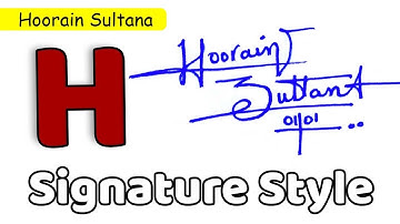 ✅ Hoorain Sultana Name Signature Request done
