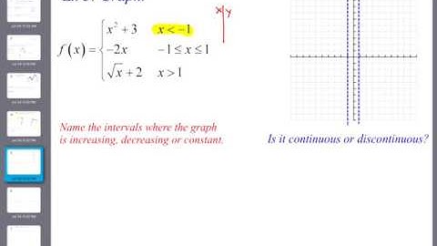 1.3 Piecewise Functions