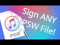 New how to sign any ipsw file working 2023 downgrade