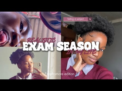 REALISTIC EXAM SEASON IN MY LIFE *sophomore EDITION* | SOUTH AFRICAN YOUTUBER 🧍🏽♀️💋