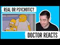 Psych Doctor REACTS to: THE SIMPSONS 'Stark Raving Dad'