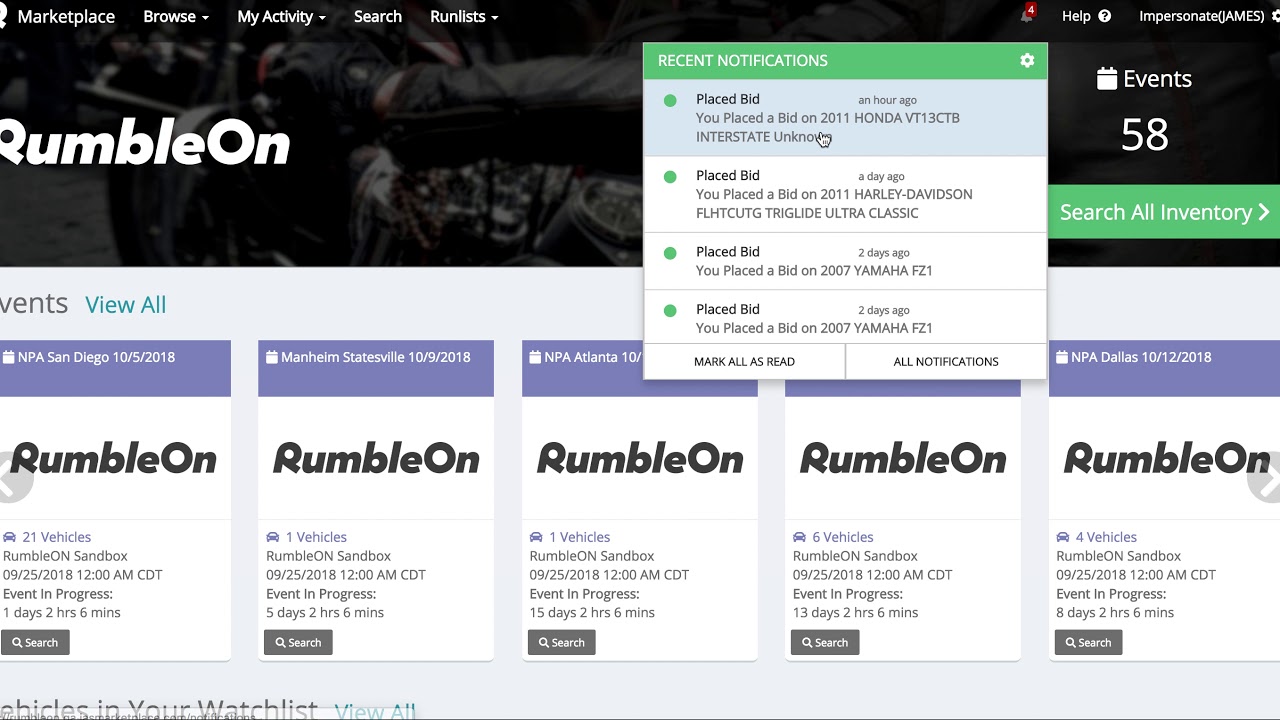 How to find an alert on Dealer Direct