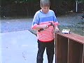 Justin Building a Bookshelf 1995