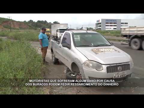 Os danos provocados pelos buracos