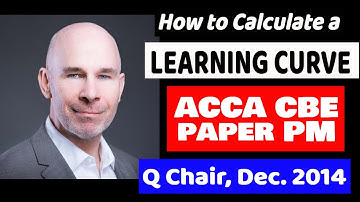 How to Calculate a Learning Curve | ACCA CBE PM question Chair | learning Index help (LogLR/Log 2)