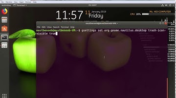 How to Remove Trash Icon From Desktop in Ubuntu 18.04.1
