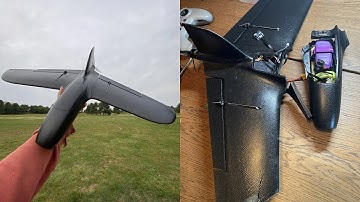 TBS Chupito Maiden Flight and Crash - FPV Wing