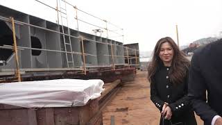 KYTS 1022 Aulac infinity keel laying ceremony
