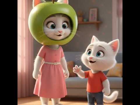 Meow Was Shocked By His Mom S Clothes Ai Cartoon Kitten Animation Viral Funny Talkingtom