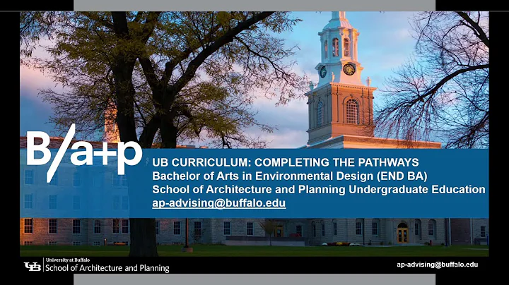 UB CURRICULUM: COMPLETING THE PATHWAYS FOR ENVIRONMENTAL DESIGN BA STUDENTS