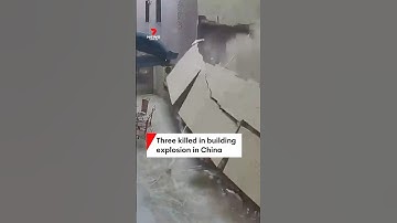 Three killed in building explosion in China