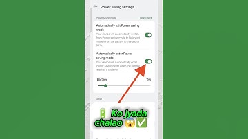 🔋 How to Enable Automatic Power Saving Mode in Android | Save Battery #shorts #mobile #youtubeshorts