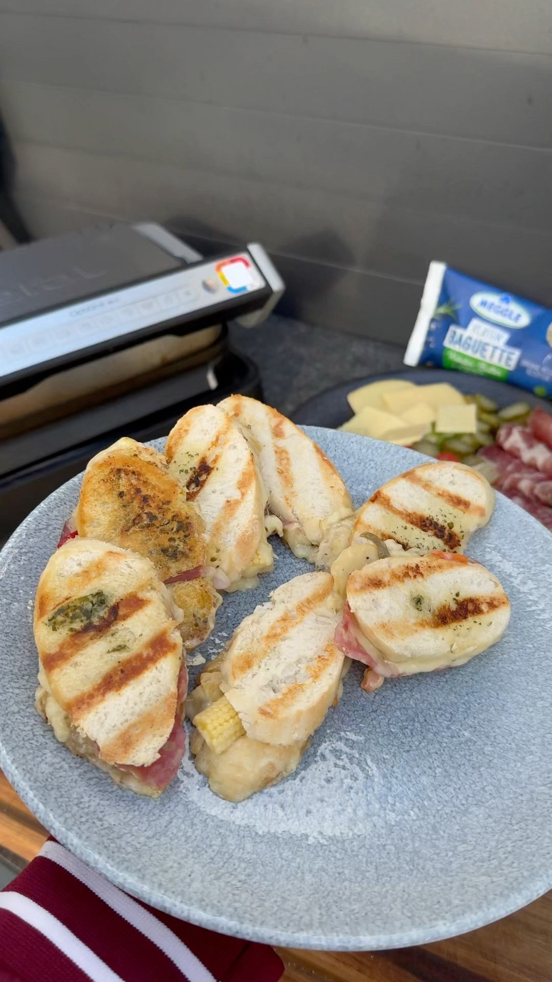 Raclette Sandwiches im OptiGrill mit ⁠@meggle_deutschland ...