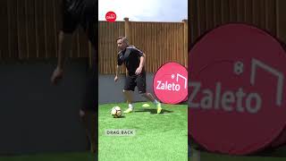 Drag Back ⚽️ Quick Preview of Football Skill. 100s of skill tutorials on our Zaleto channel #shorts