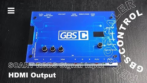Retroscaler GBSC SCART RGBS input/HDMI output