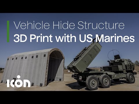 ICON 3D Print Demonstration with USMC at Camp Pendleton