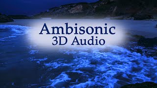 Ambisonic 3 Dimensional Wave Sounds, Deep Sleeping By The Sea with Binaural Audio screenshot 4