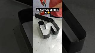 Full How To Make 3D Acrylic Letter Signboard #diy ##3d #acrylic #3dletters #3dsignboard #ledsign #shorts Guide