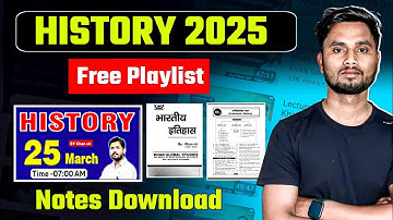 Khan Sir History Classes | Khan Sir Foundation Batch Notes Download 🔥| Khan Sir History Videos 2025