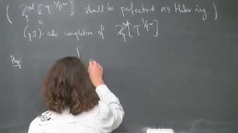 Lecture Series: "p-adic Geometry" by Peter Scholze [2014] (lecture 5)