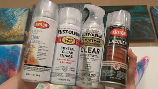 Testing Krylon & Rust-Oleum Clear Sprays For Gunpam & Model Building -  Matte & Clear 