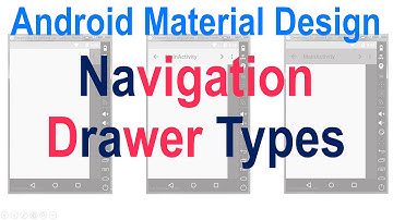 222 Material Navigation Drawer Types |