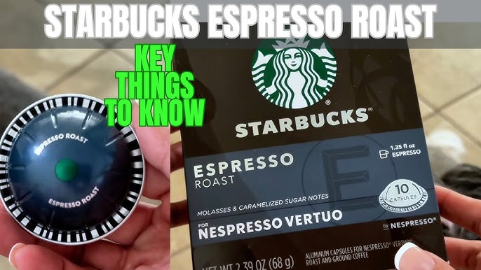 Starbucks Nespresso Coffee Capsules espresso roast, 18 Count