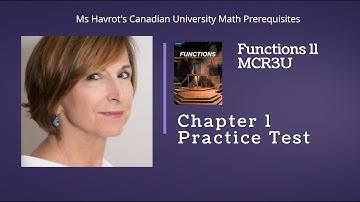 Functions Chapter 1 Practice Test