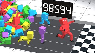 ai vs. ai in 100m dash (deep reinforcement learning)