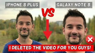 I DELETED THE VIDEO! IPHONE 8 PLUS CAMERA VS NOTE 8! screenshot 5