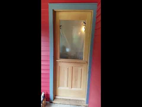 Wood Door Installation: Old House Restoration