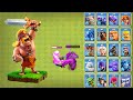 Super Barbarian vs All Troops - Clash of Clans funny