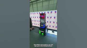 Our cube led screen, your led sign advertising business. #leddisplay #ledsign #ledscreen #retailers