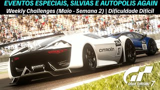 Gran Turismo 7 - Weekly Challenges (Maio - Semana 2) | Eventos Especiais, Silvias e Autopolis Again